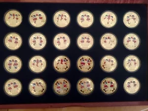 King Charles 111 Boxed Set Of 24 Coins. 24-carat Gold Layered/Plated Coins - Picture 1 of 3
