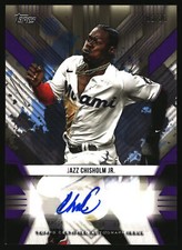 2022  Topps UK Edition Jazz Chisholm Jr. Superstars Autographs Purple /50