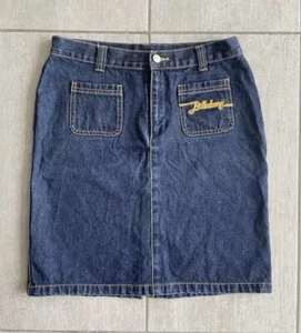 Billabong Denim Skirt Size 10 Western Festival Women’s Y2K Vintage Embroidered - Picture 1 of 11