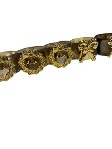 12er Set elegante Serviettenringe silberfarben mit goldfarben Engel Schleife Baumkranz - Bild 1 von 11