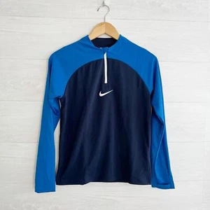 NWT Nike Dri-fit - Blue 1/4 zip football soccer pullover, Youth L - Picture 1 of 7