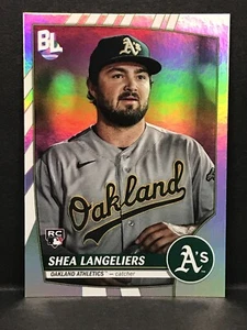 2023 TOPPS BIG LEAGUE MLB #212 Shea Langeliers Athletics RC Rainbow Foil - Foto 1 di 2