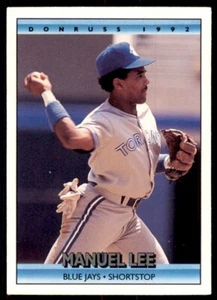 1992 Donruss Manuel Lee Toronto Blue Jays #499 - Picture 1 of 2