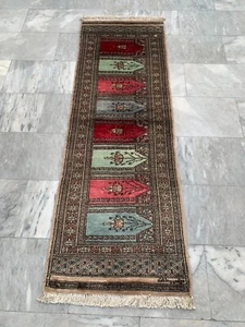 2x6 Vintage Afghan Hallway Runner Rug Kitchen Home Decor Runner Area Wool Rug - Picture 1 of 8