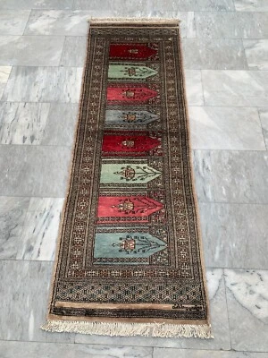 2x6 Vintage Afghan Hallway Runner Rug Kitchen Home Decor Runner Area Wool Rug - Image 1 of 4