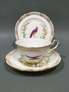 Spode Bone China “ Chelsea Bird “ Tea Cup, Saucer & Plate Trio - Picture 1 of 9