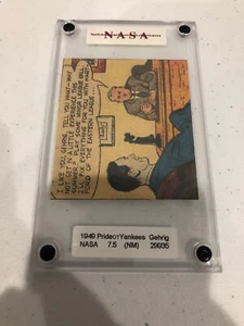 Pride of the Yankees 1949 card Lou Gehrig 7.5 Graded - Picture 1 of 3