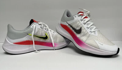 NWOB Nike Zoom Winflo 8 Men's Shoes White/Black/Bright Crimson Size 9 CW3419-100 - Image 1 of 4