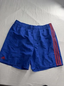 adidas Athletic Shorts Men's New with Tags Size Men’s XL Blue W/Red Stripe - Picture 1 of 10