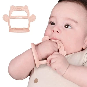 Baby Wrist Silicone Teether Soothing Pacifier Anti-Dropping 3Mos+ - Picture 1 of 6