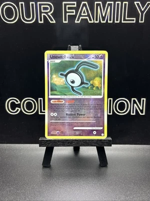 Unown E Lv 18, 65/123 Holo Rare DP Mysterious Treasures Pokemon Card TCG MP - Image 1 of 4