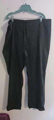 Pantalones Médicos SCRUB STAR Negros 3XL Cintura Trasera Elástica Negros Corbata Frontal Bolsillos Foto 1 de 4