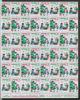 USA Special Cindrella Stamps — 1974, Annual Seal / Home for Children. Ref. 2024 - Image 1 of 2