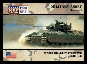 M2/M3 Bradley Fighting Vehicle 1991 Pro Set Desert Storm #199 *121 - Bild 1 von 2