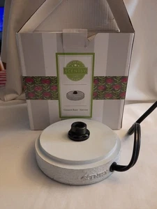 Scentsy Scaldacera Base Ricambio Stretto Modello 1112 36153 Bianco Crackle - Foto 1 di 2