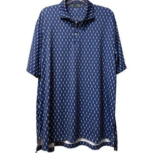 RLX Ralph Lauren Men’s Lizard Print Golf Polo Shirt Athleisure Short Sleeve XL - Picture 1 of 6