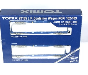 Tomix N-Scale 92135 J.R Container Wagon Koki 102/ 103 LN/Box - Picture 1 of 6