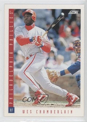 1993 Score Wes Chamberlain #168 - Image 1 of 2