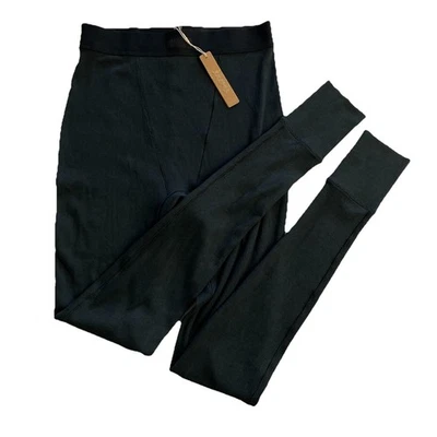 Legging acanalado de algodón SKIMS para mujer XS negro elástico tejido acanalado nuevo con etiquetas AP-LEG-0039 Foto 1 de 4