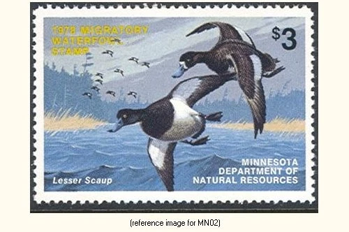 HALFPRICEDUCK Minnesota Duck Stamp 1978 $3.00 - Image 1 of 1