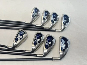 RH Callaway X18 Golf Iron Set 4-SW System 55 Lite Senior Flex Graphite Shafts - Picture 1 of 8