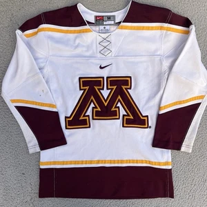 Minnesota Golden Gophers Nike Team Boys Hockey Jersey White Youth Medium - Picture 1 of 12