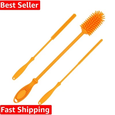 Limpiador ecológico de botellas y pajitas de silicona de 12,5 pulgadas - de larga duración y sin BPA Foto 1 de 4