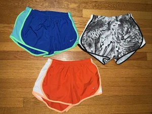 Lot Girl NIKE Shorts (M & L) blue orange and Hawaiian print. entire Lot Is Nike. - Picture 1 of 17