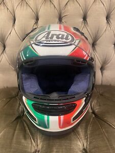 Motorcycle Helmet Arai Italy Flag Profile Sz Med Italy Flag Excellent Condition