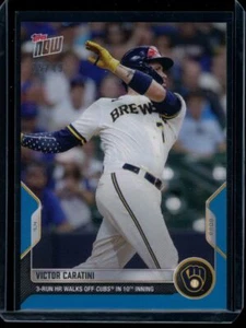 2022 Topps Now #467 Victor Caratini Blue Parallel Card #d 25/49 - Picture 1 of 2