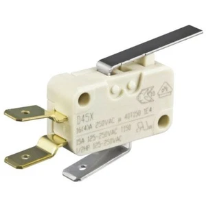 Cherry MicroSwitch Micro Switch SPDT 16A150degC Medium Lever Q.C Dog-leg - Picture 1 of 1