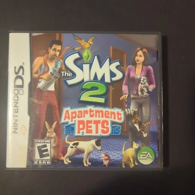 The Sims 2 Apartment Pets Nintendo DS Complete CIB Manual & Insert  - Image 1 of 4
