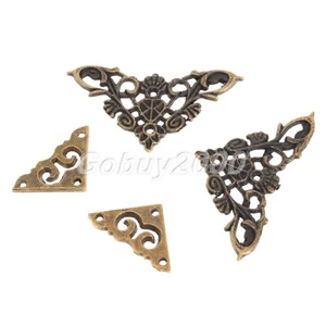 12Pcs Antique Jewelry Box Case Scrapbook Corner Protector Guard Decor Vintage HQ - Picture 1 of 8