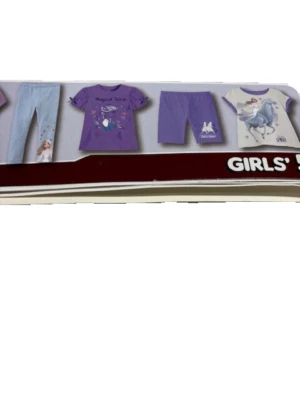 迪士尼 FROZEN ELSA 4 件套衬衫短裤套装(紫色/蓝色,3T)全新 — 第 1/4 张图片