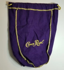 Menge x2 Crown Royal 750 ml lila & gold Kordelzugbeutel 9 Zoll - siehe Beschreibung - Bild 1 von 2
