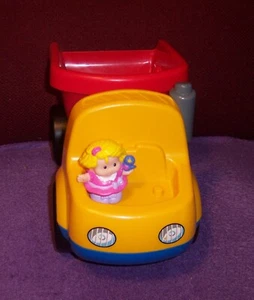 Vintage Rare Little Tikes Dump Truck & Girl Little People GUC - Picture 1 of 4