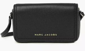 MINI BORSA A TRACOLLA MARC JACOBS NUOVA CON ETICHETTE $ 195 GROOVE PELLE NERA CON HARDWARE ORO - Foto 1 di 10