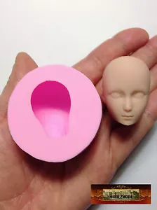 M01152 MOREZMORE Doll Head Face Silicone Flexible Mold Clay Cake Soap - Picture 1 of 1