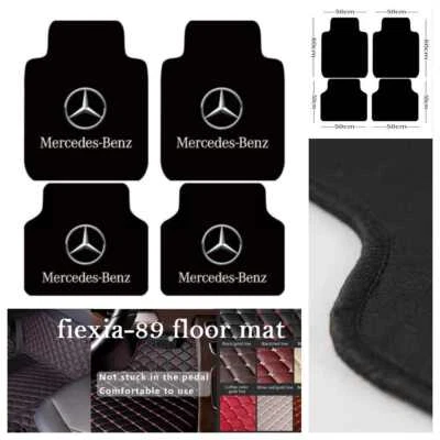 For Mercedes Benz Car Floor Mats Series Luxury Anti-skid Front Rear Universal - Image 1 of 4