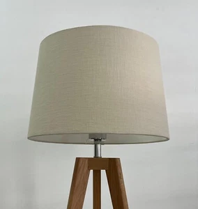 Lampshade Ecru Beige Textured 100% Linen Tapered Empire Light Shade - Picture 1 of 22