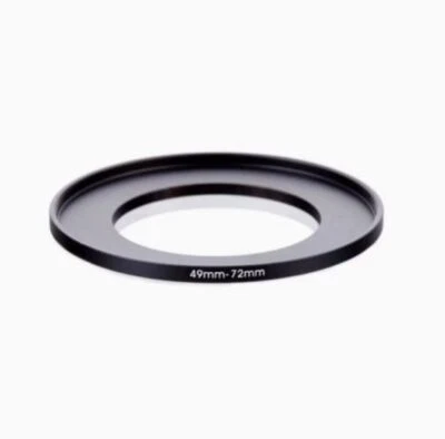 New 49mm-72mm 49-72 mm Step Up Filter Ring Stepping Adapter - Image 1 of 2