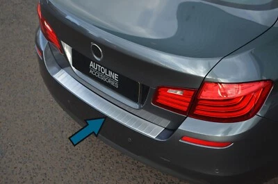 Parachoques Trasero Protector Cepillado Para BMW 5 Serie F10 Saloon (2010-16) - Imagen 1 de 4