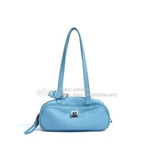 Bolso de mano de cuero gris chic elegante bolso de hombro de inspiración coreana para uso diario - Imagen 1 de 23