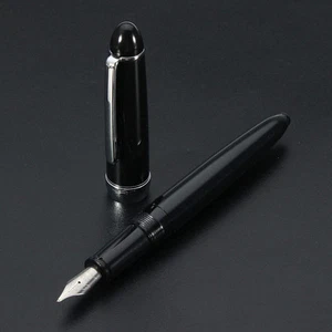 Jinhao 992 2018 pluma estilográfica negra tapa atornillada punta fina 0,5 mm moda nueva - Imagen 1 de 8