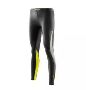 Skins Dnamic Womens Compression Long Tights - Black / Limoncello HOT BARGAIN - Picture 1 of 6