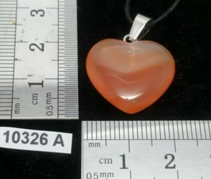 Pendentif coeur AGATE + cordon reglable lithotherapie reiki mineraux esoterisme - Picture 1 of 3