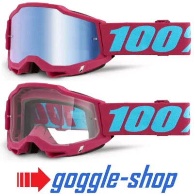 100% Percent ACCURI 2 Motocross MX MTB Gafas - Excelsior - Lente Azul Espejo - Imagen 1 de 2