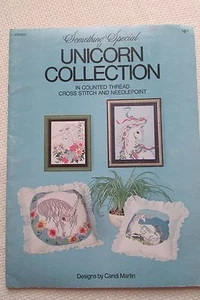 Unicorn Collection Cross Stitch Needlepoint Craft Booklet By Candi Martin - Picture 1 of 2