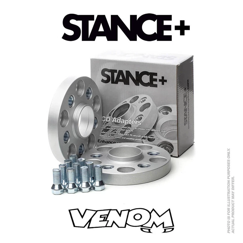 Adaptadores de buje Stance+ 20mm PCD Audi RS3 8Y 5x112 a 5x100 M14 Foto 1 de 1