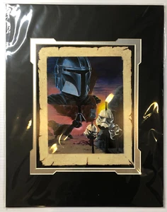 Disney Parks WonderGround Gallery Hunting Brian Crosby The Mandalorian Print NEW - Picture 1 of 5